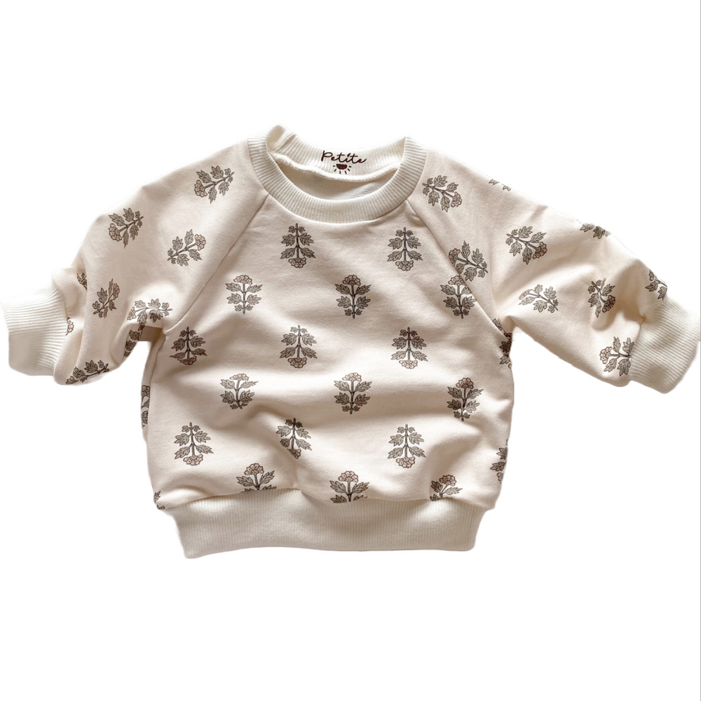 
                      
                        Baby cotton sweatshirt / florals
                      
                    