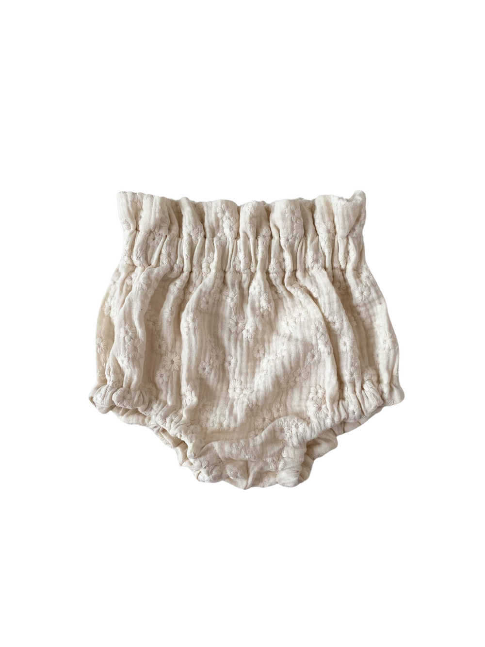 Baby bloomers / vezene rože - ecru