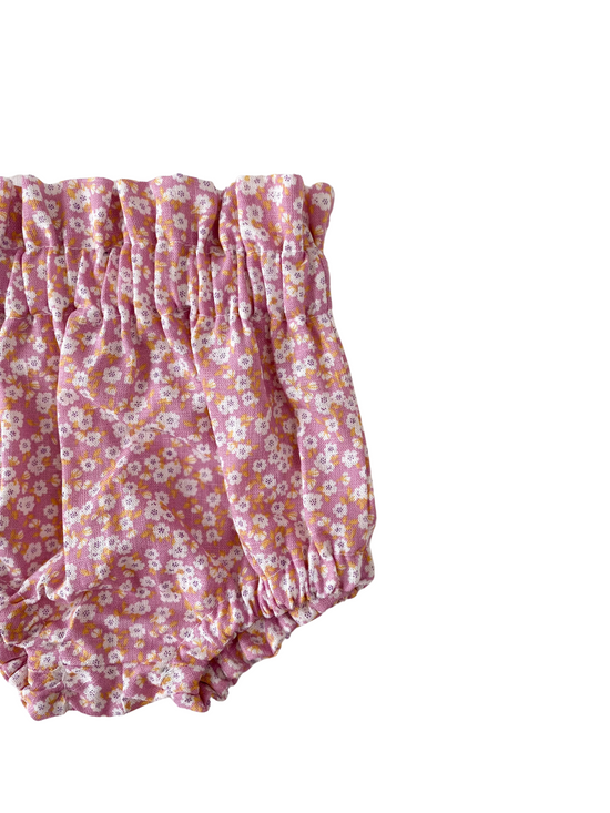 Bloomers / floral linen - lilac