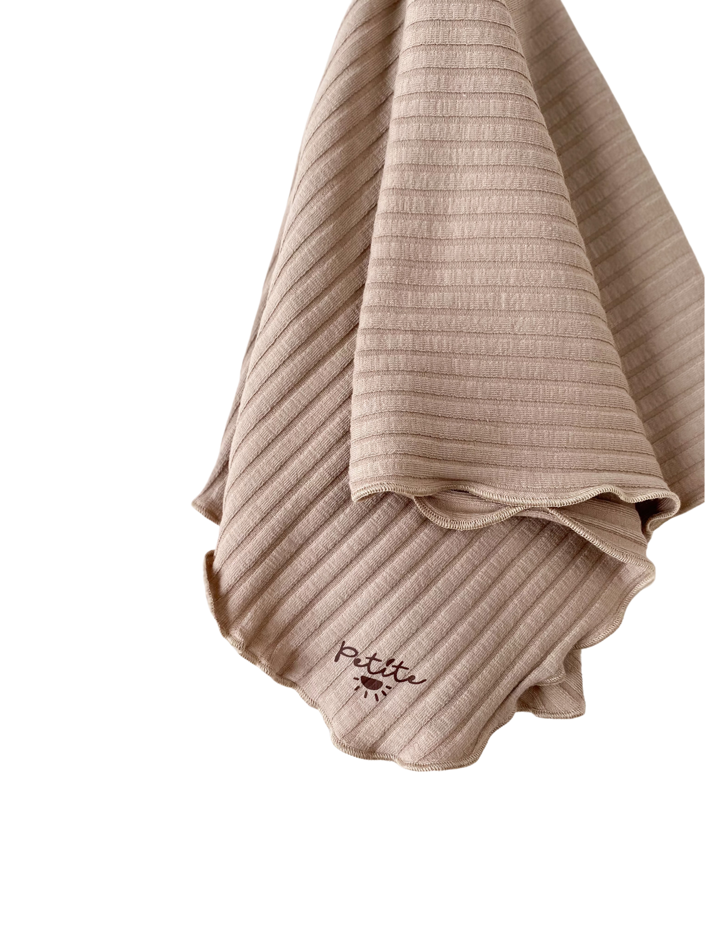 Pacifier blanket / wide ribbed - earth tones