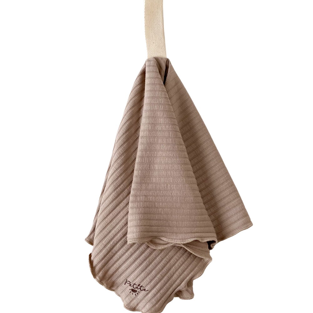 
                      
                        Pacifier blanket / wide ribbed - earth tones
                      
                    