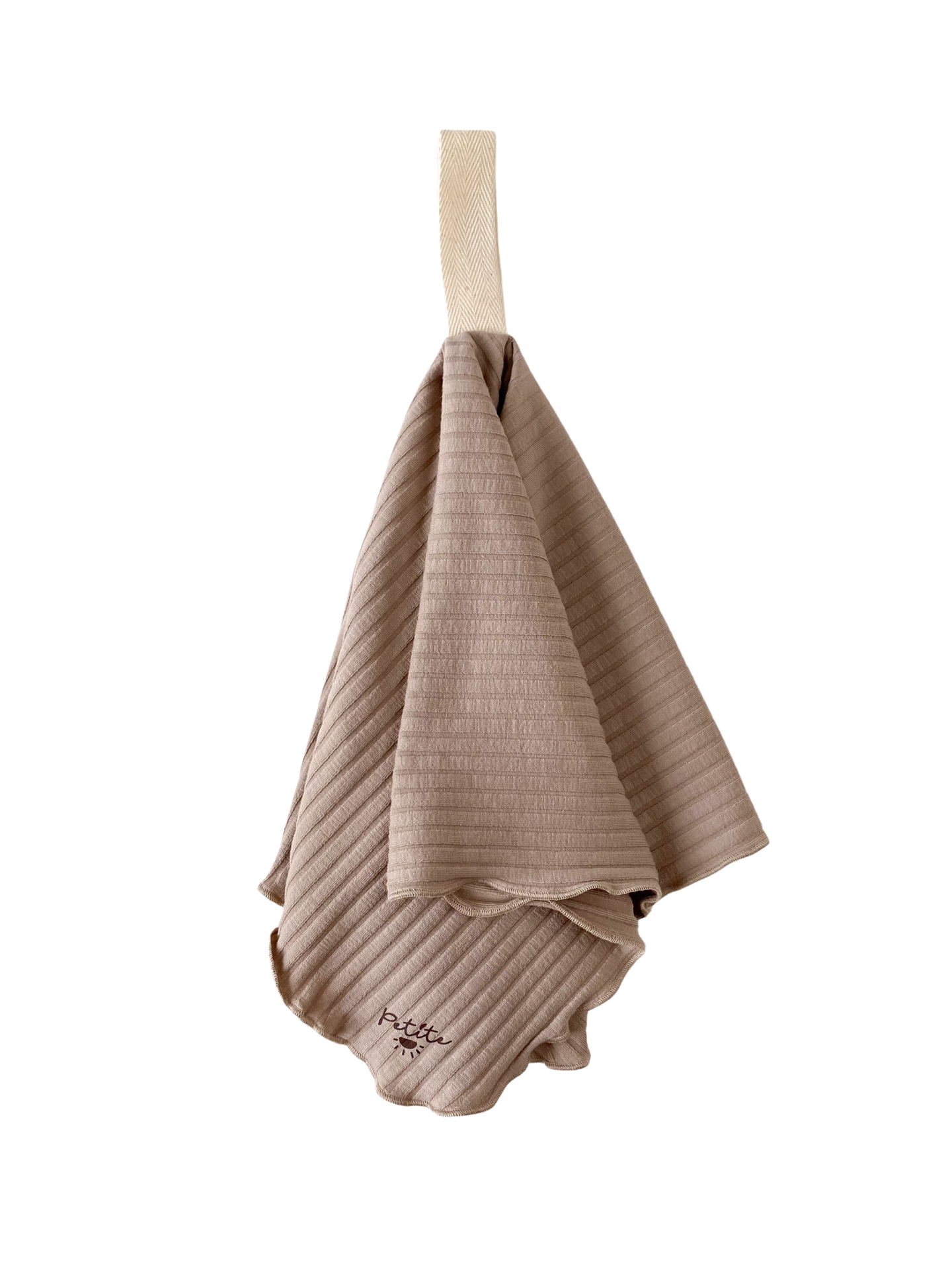 Pacifier blanket / wide ribbed - earth tones