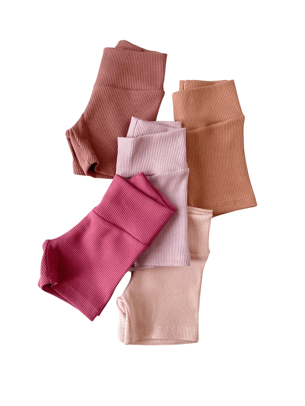 Girly bike shorts / ribbed - girly tones