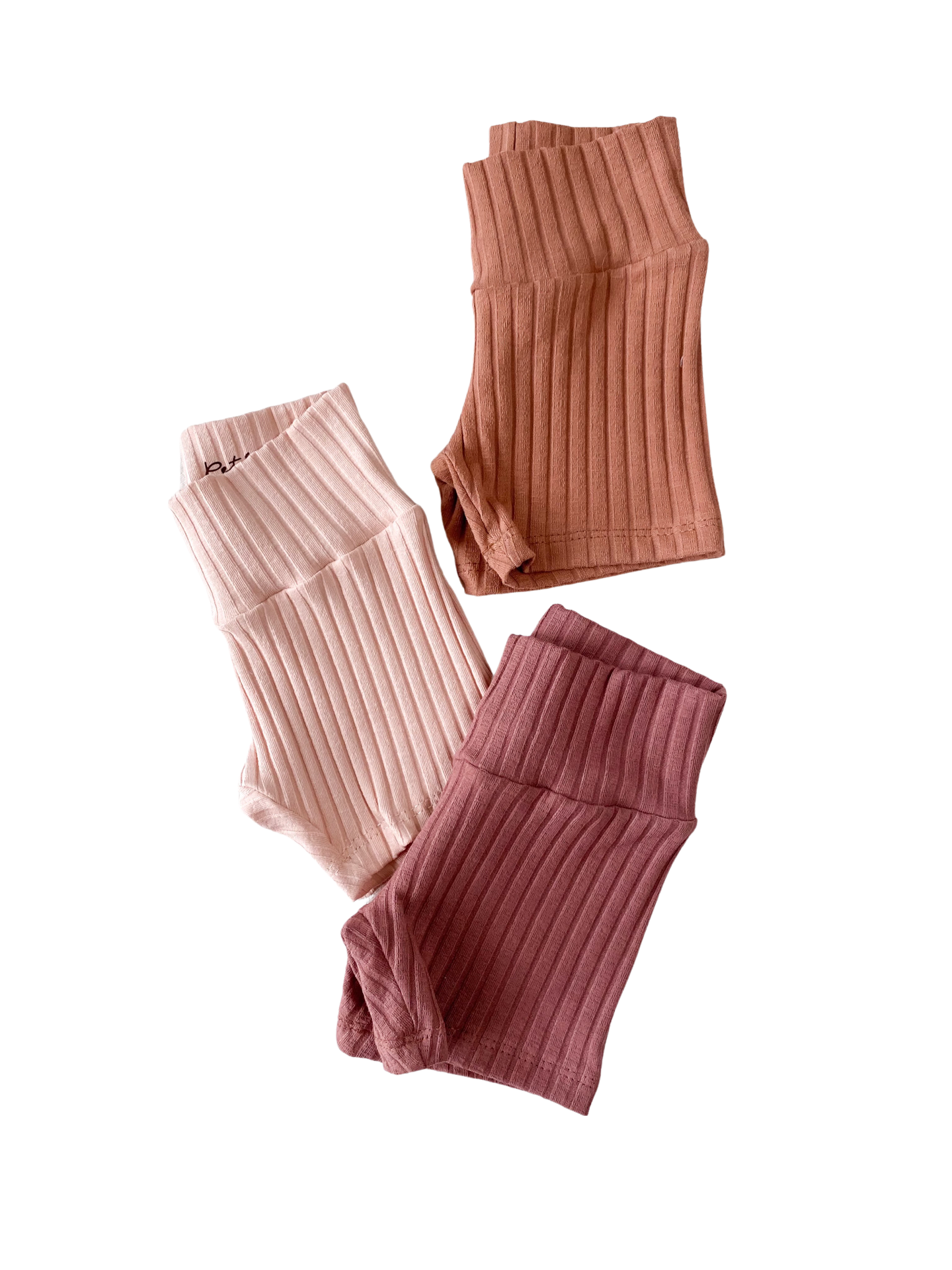 Girly bike shorts / wide ribbed - girly tones