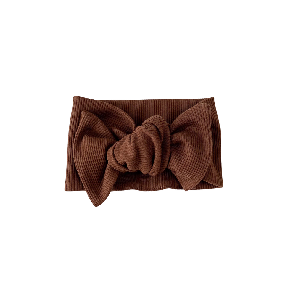 
                      
                        Bow headband / ribbed jersey - earth tones
                      
                    