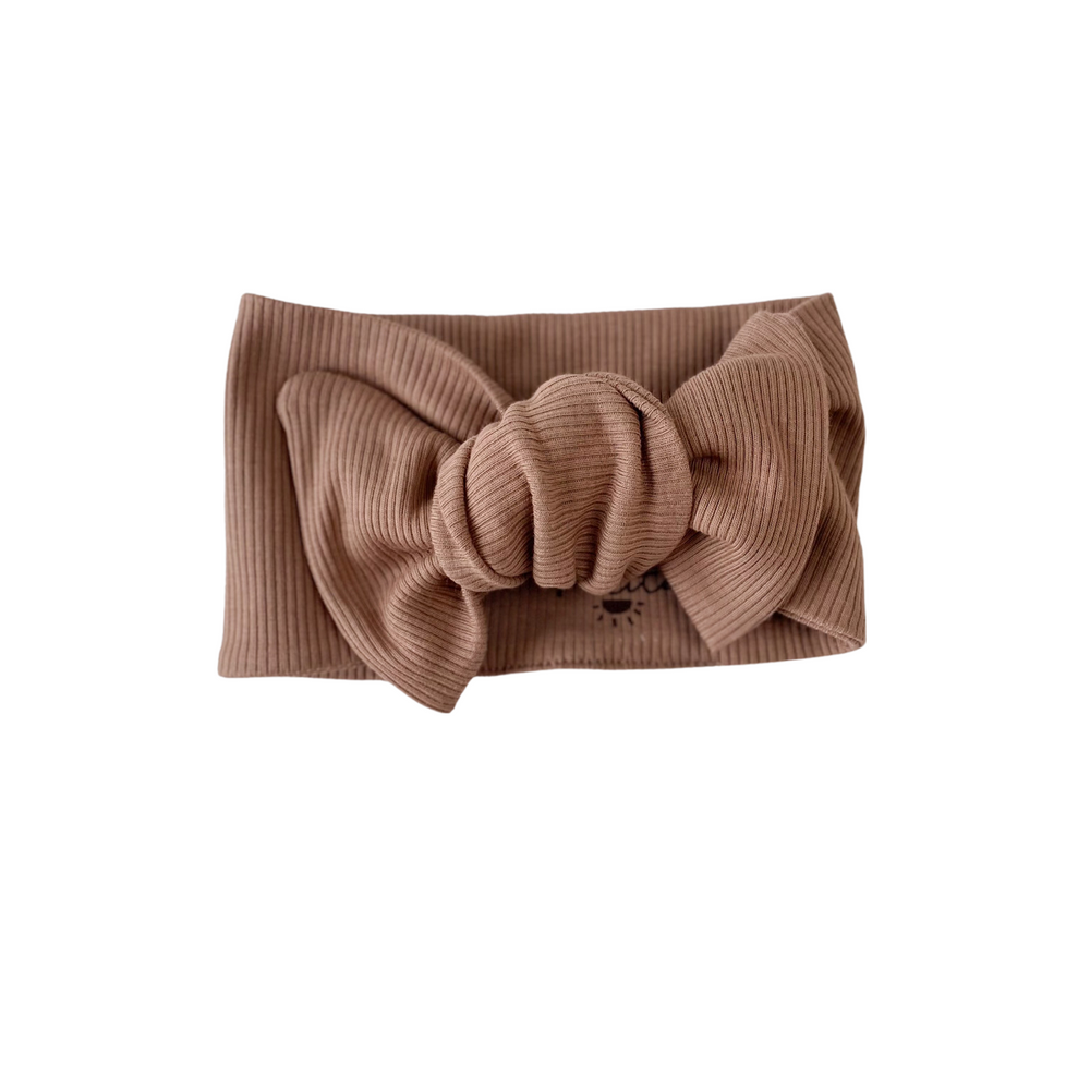 
                      
                        Bow headband / ribbed jersey - earth tones
                      
                    