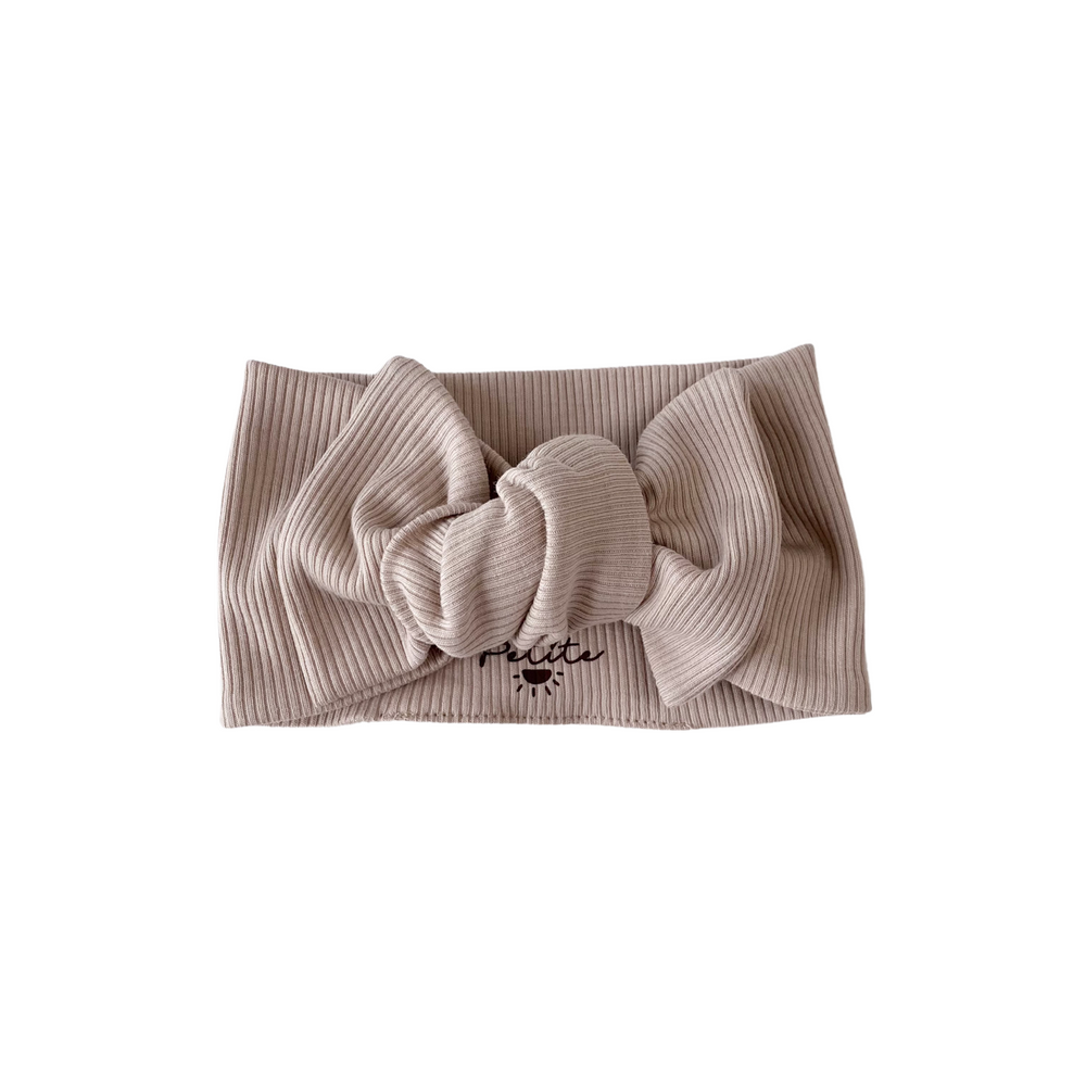 
                      
                        Bow headband / ribbed jersey - earth tones
                      
                    