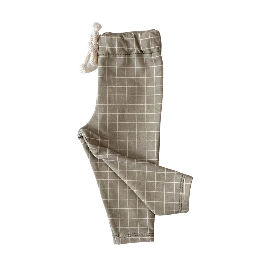 
                      
                        Kids leggings / olive checkers
                      
                    