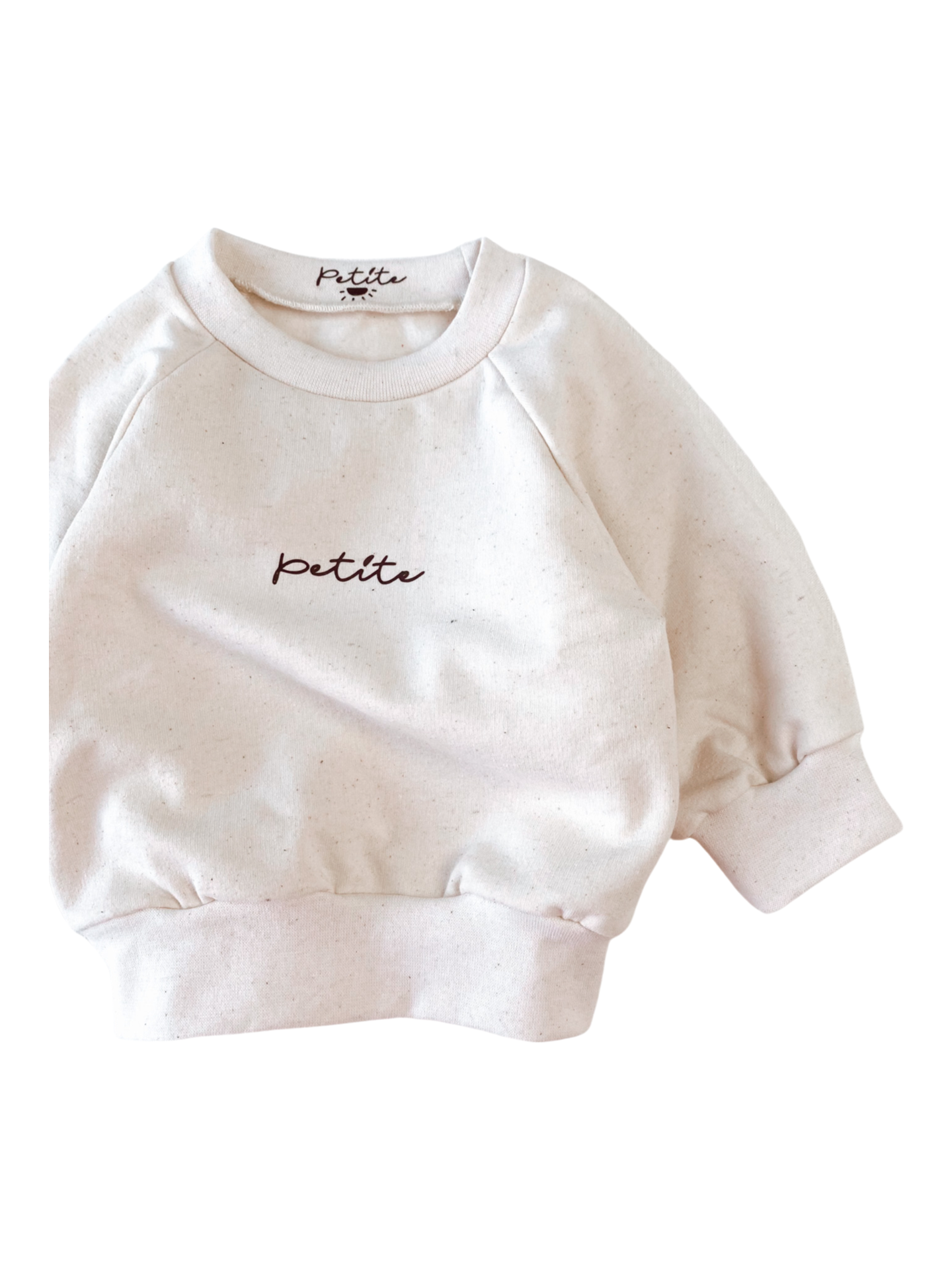 Petite / Kids Recycled cotton sweatshirt - ecru