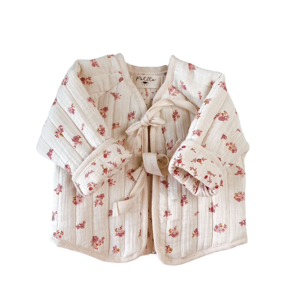 
                      
                        Baby & toddler quilted jacket / rose floral
                      
                    