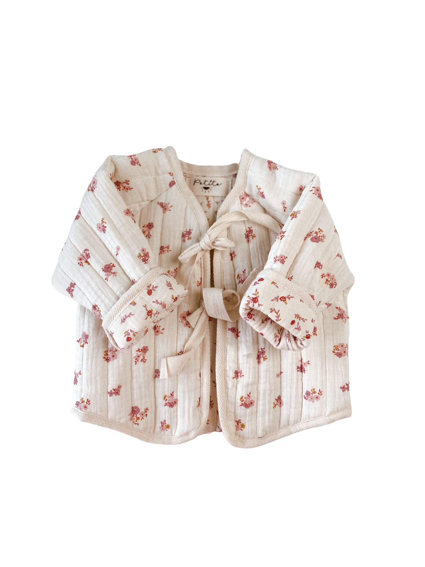 Load image into Gallery viewer, Baby &amp;amp; toddler quilted jacket / rose floral

