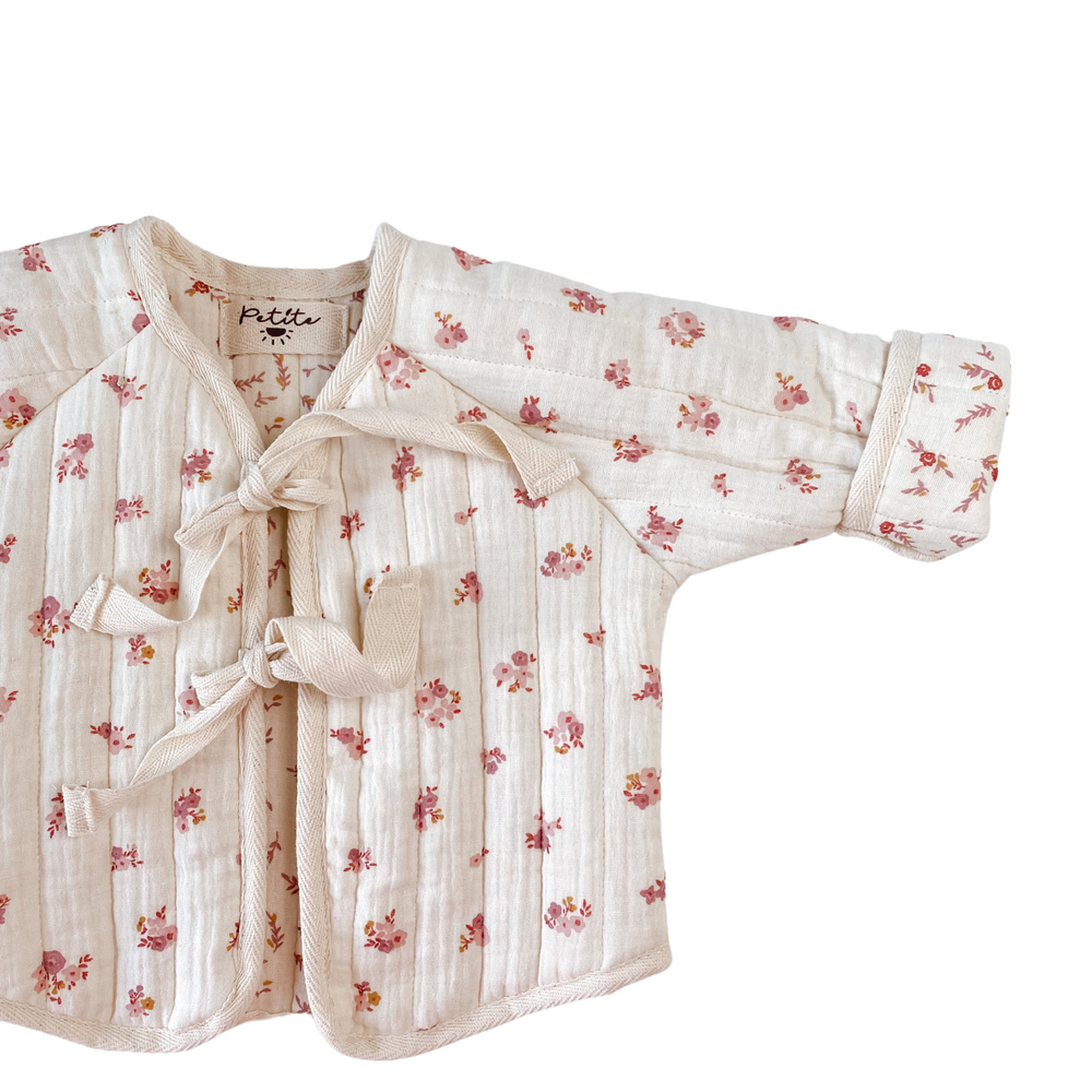 
                      
                        Baby & toddler quilted jacket / rose floral
                      
                    