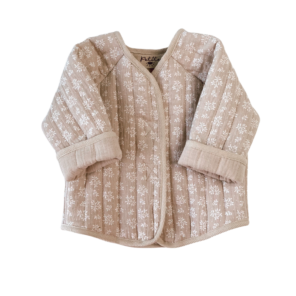 
                      
                        Baby & toddler quilted jacket / muslin branches - beige
                      
                    