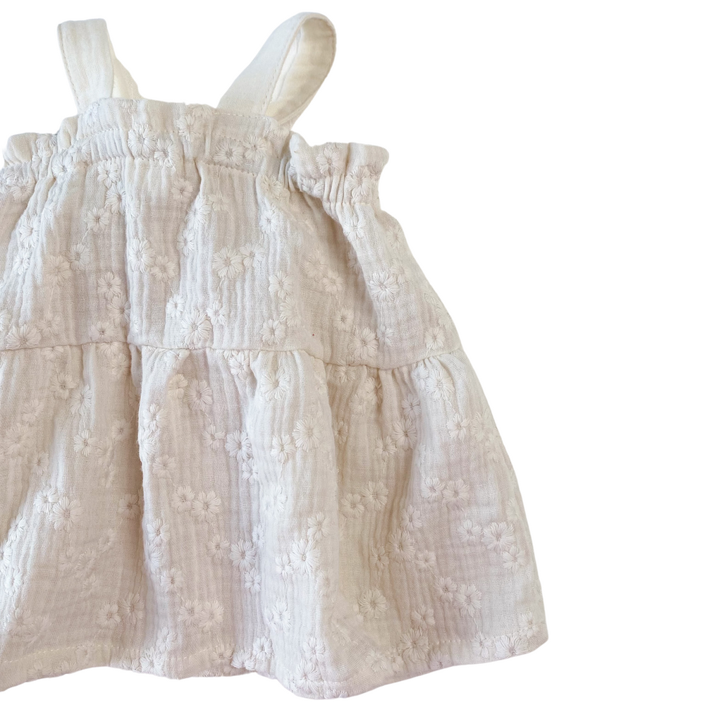 
                      
                        Baby dress / embroidered muslin - ecru
                      
                    