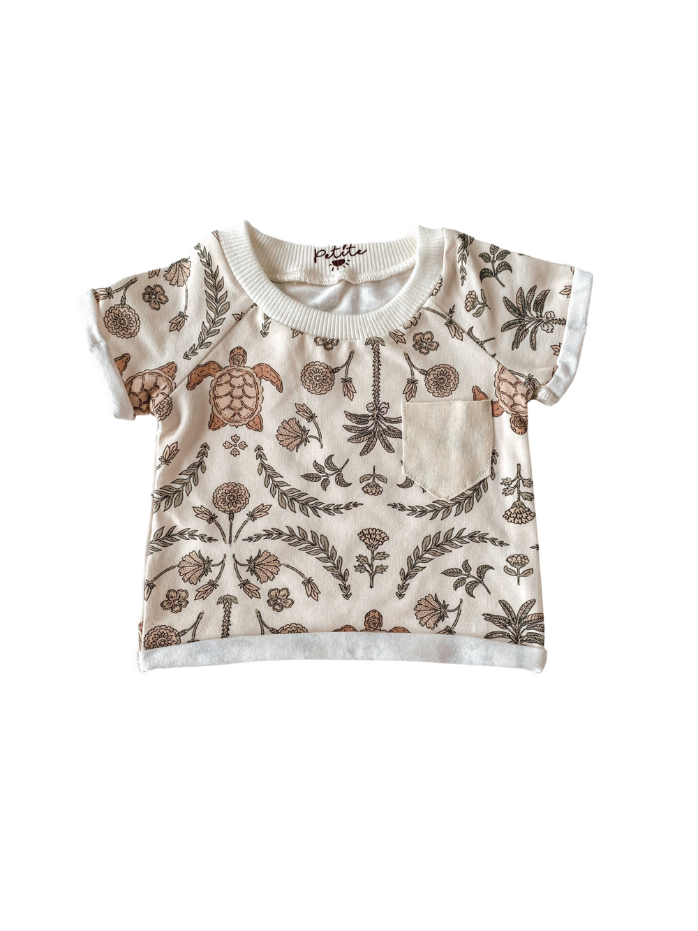 Girly jersey t-shirt - oriental turtles