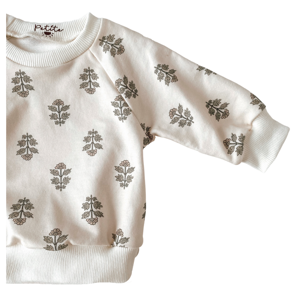 
                      
                        Baby cotton sweatshirt / florals
                      
                    