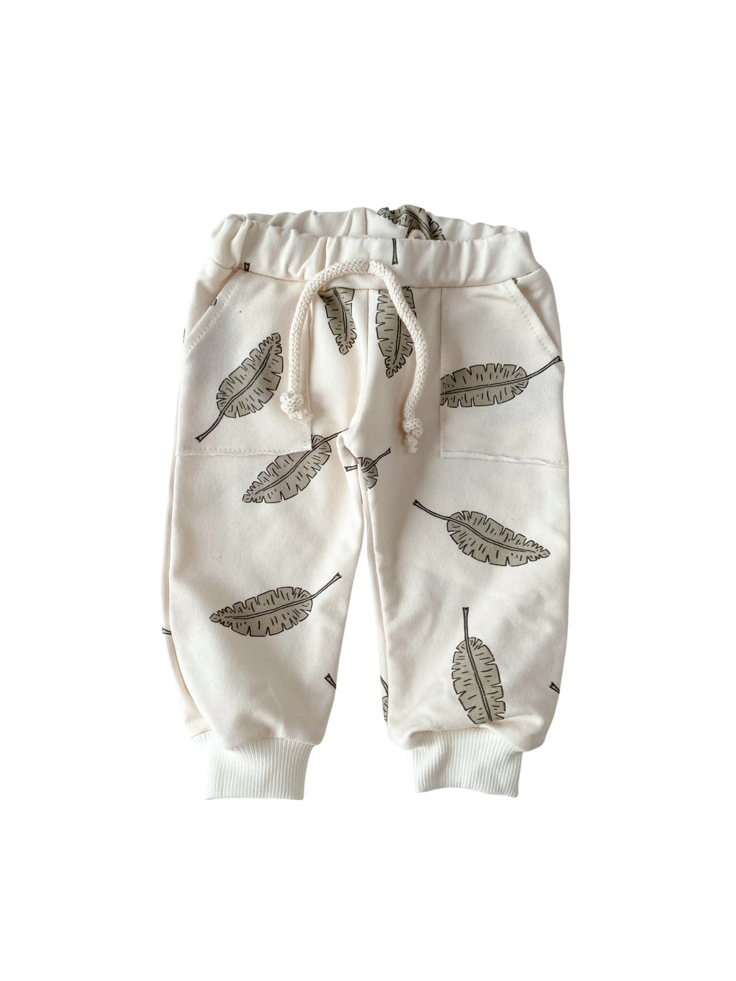 Load image into Gallery viewer, Baby sweatpants / leaves
