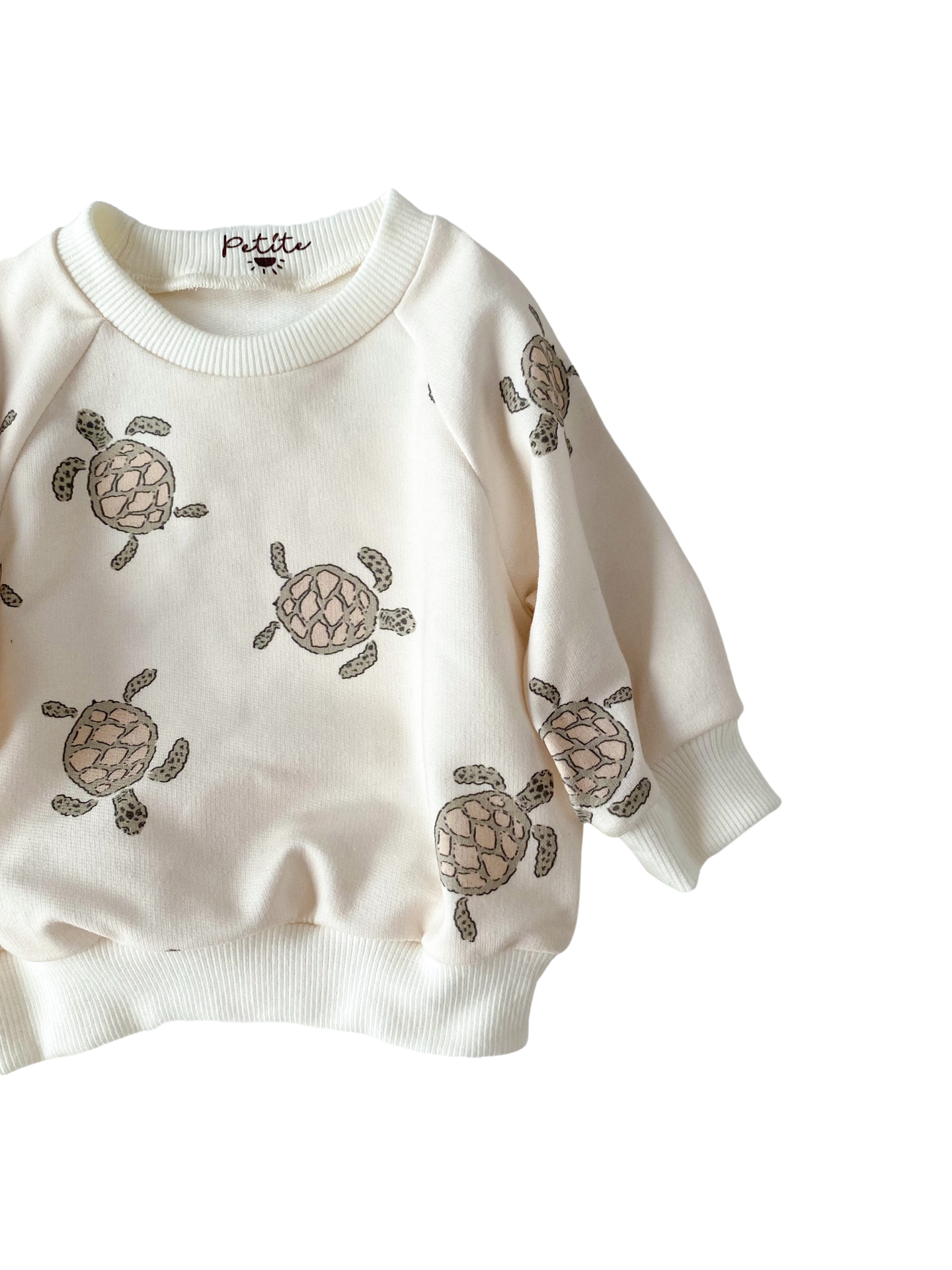 Baby cotton sweatshirt / turtles