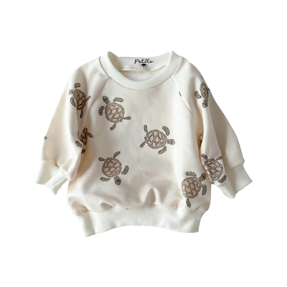 Baby cotton sweatshirt / turtles