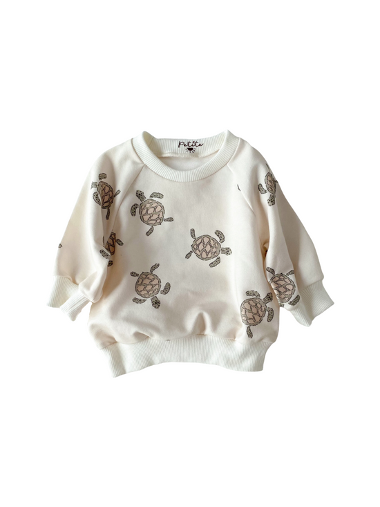 Baby cotton sweatshirt / turtles