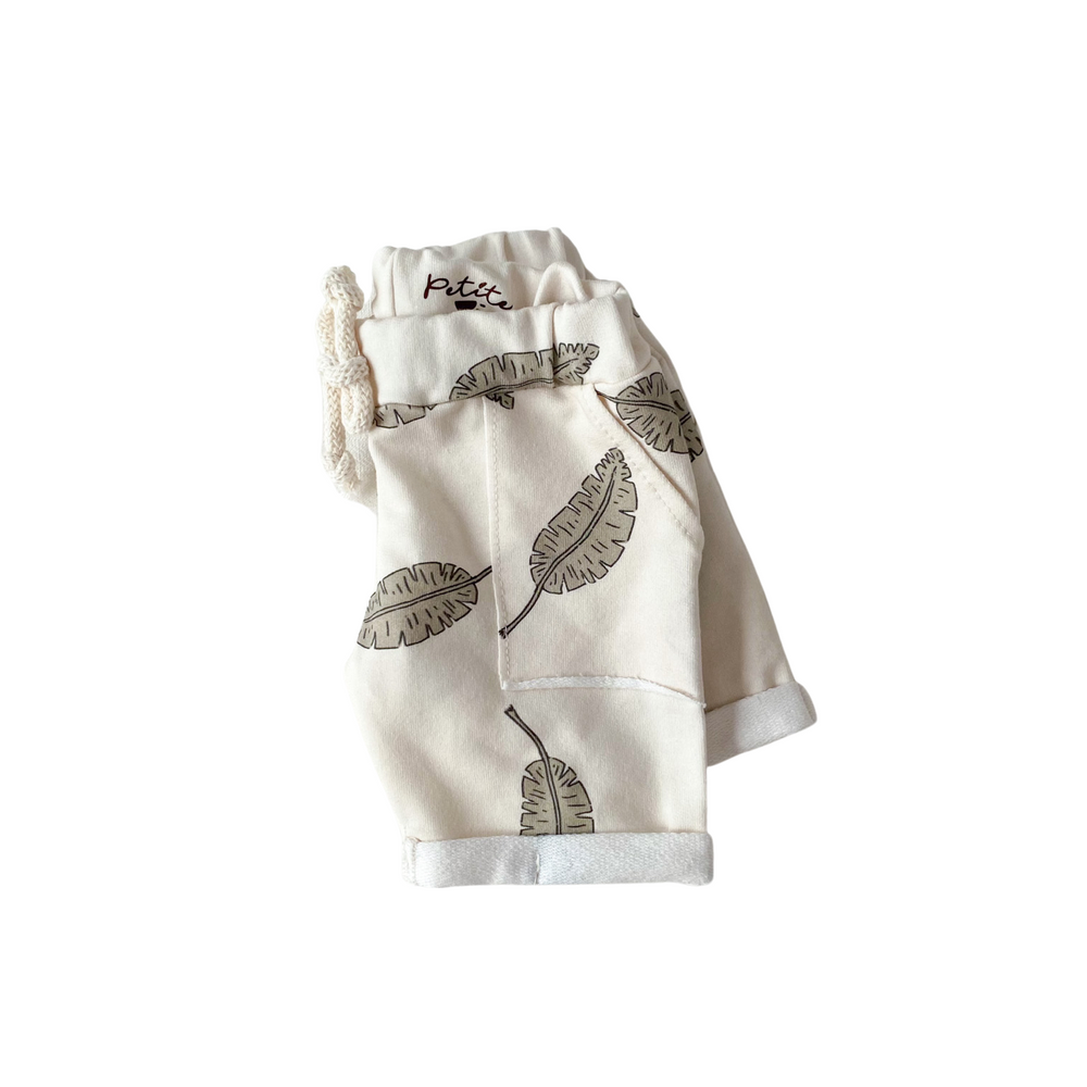 Baby boy shorts/ leaves