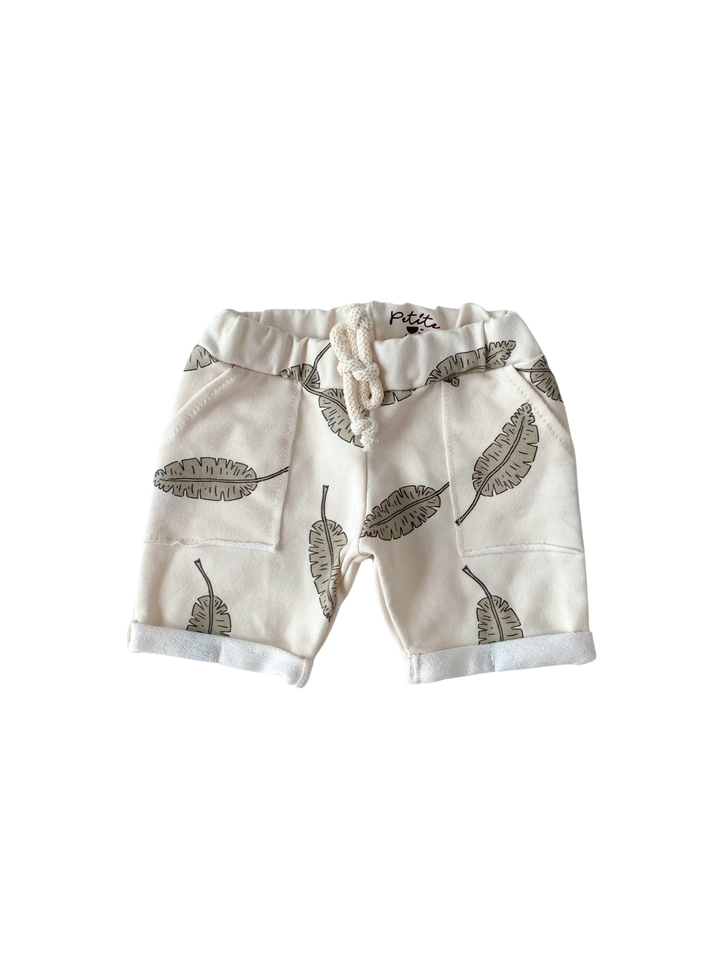 Baby boy shorts/ leaves