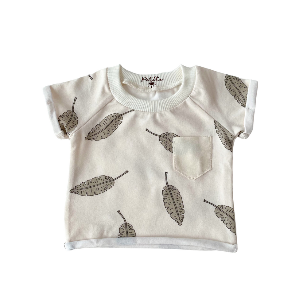 
                      
                        Baby jersey t-shirt / leaves
                      
                    