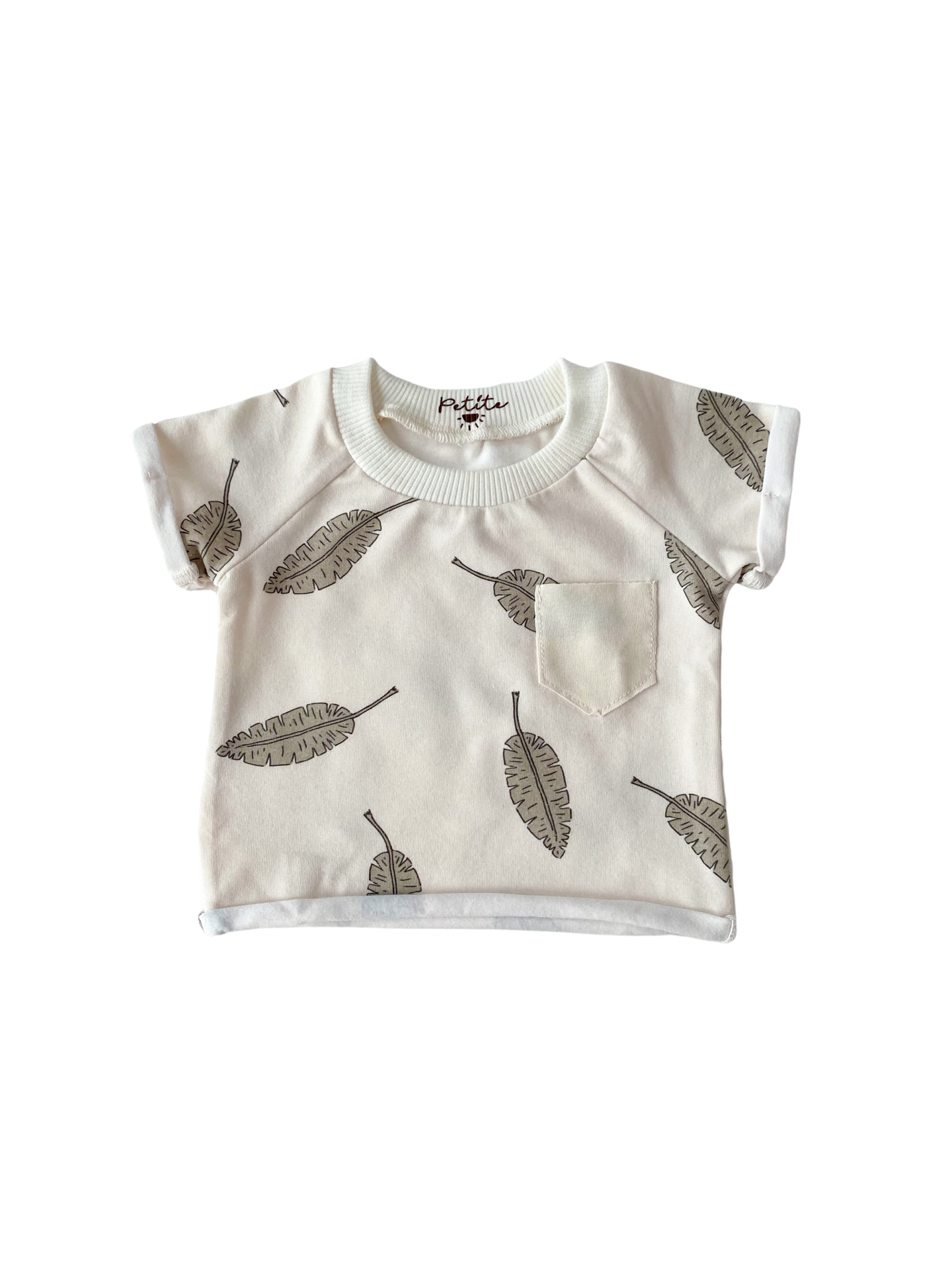 Baby jersey t-shirt / leaves