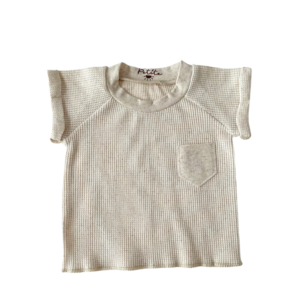 
                      
                        T-shirt / linen waffle
                      
                    