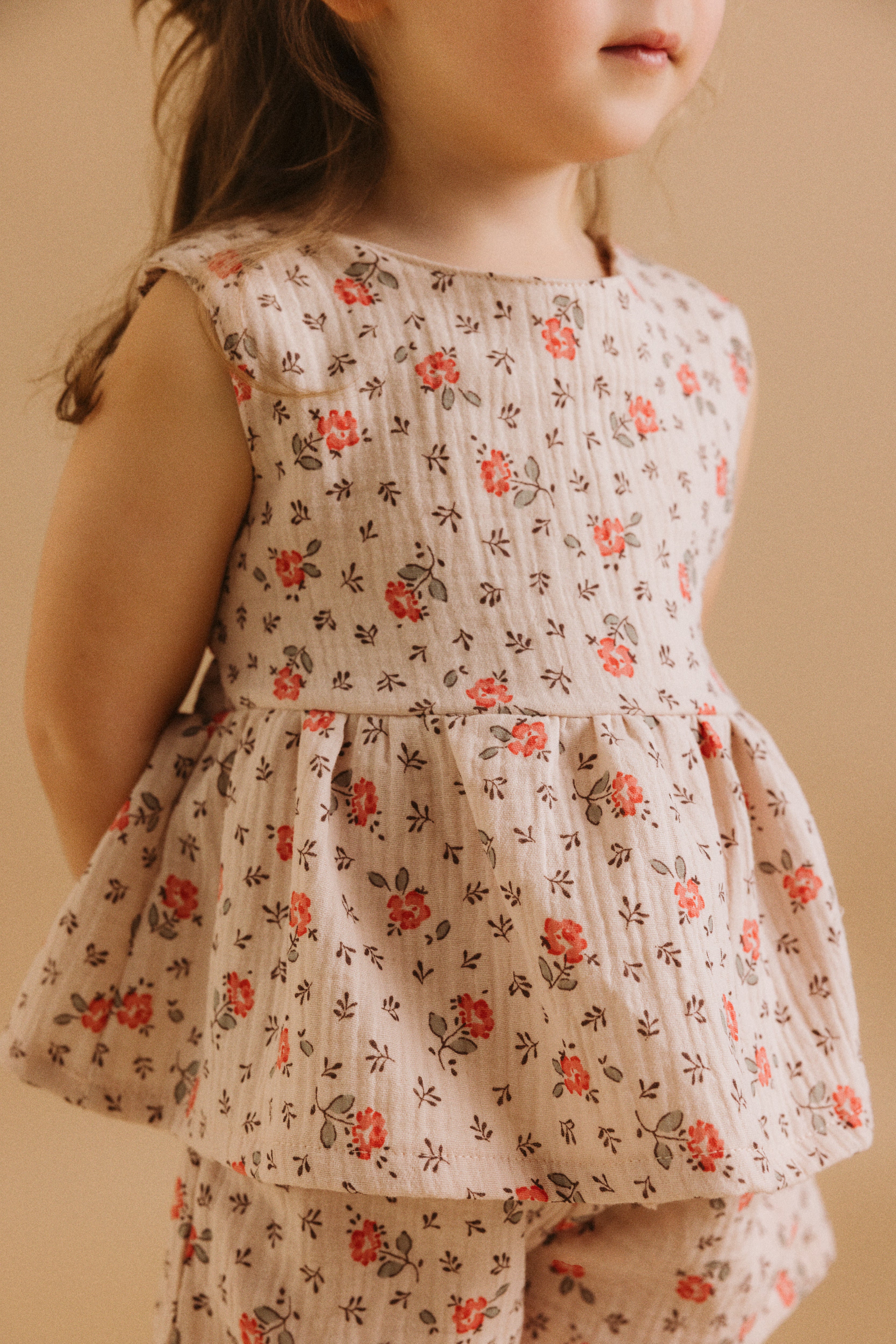 Peplum top / Little Wildflower – EvelinaApparel