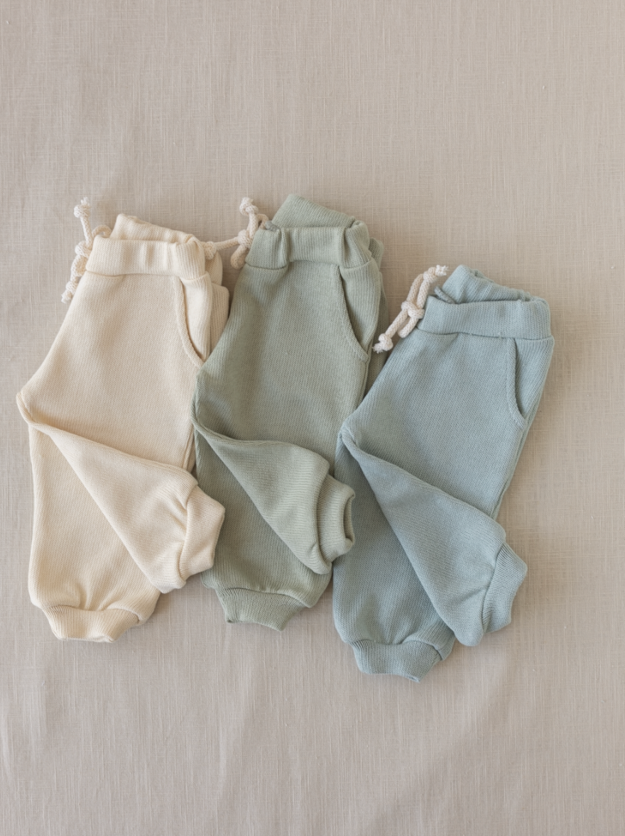 Knit sweatpants / pastel