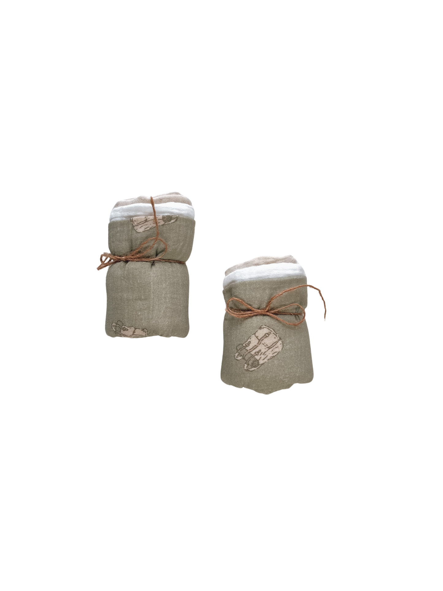 Muslin Burp cloth set / boho backpacks