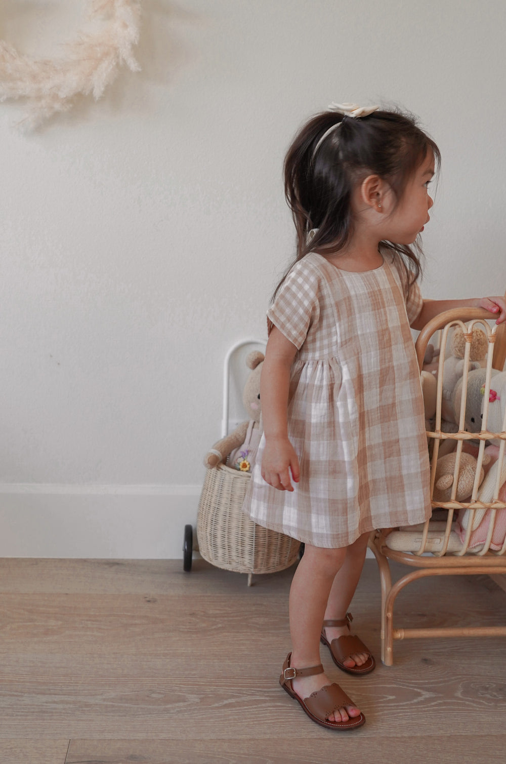 Malia baby dress / gingham