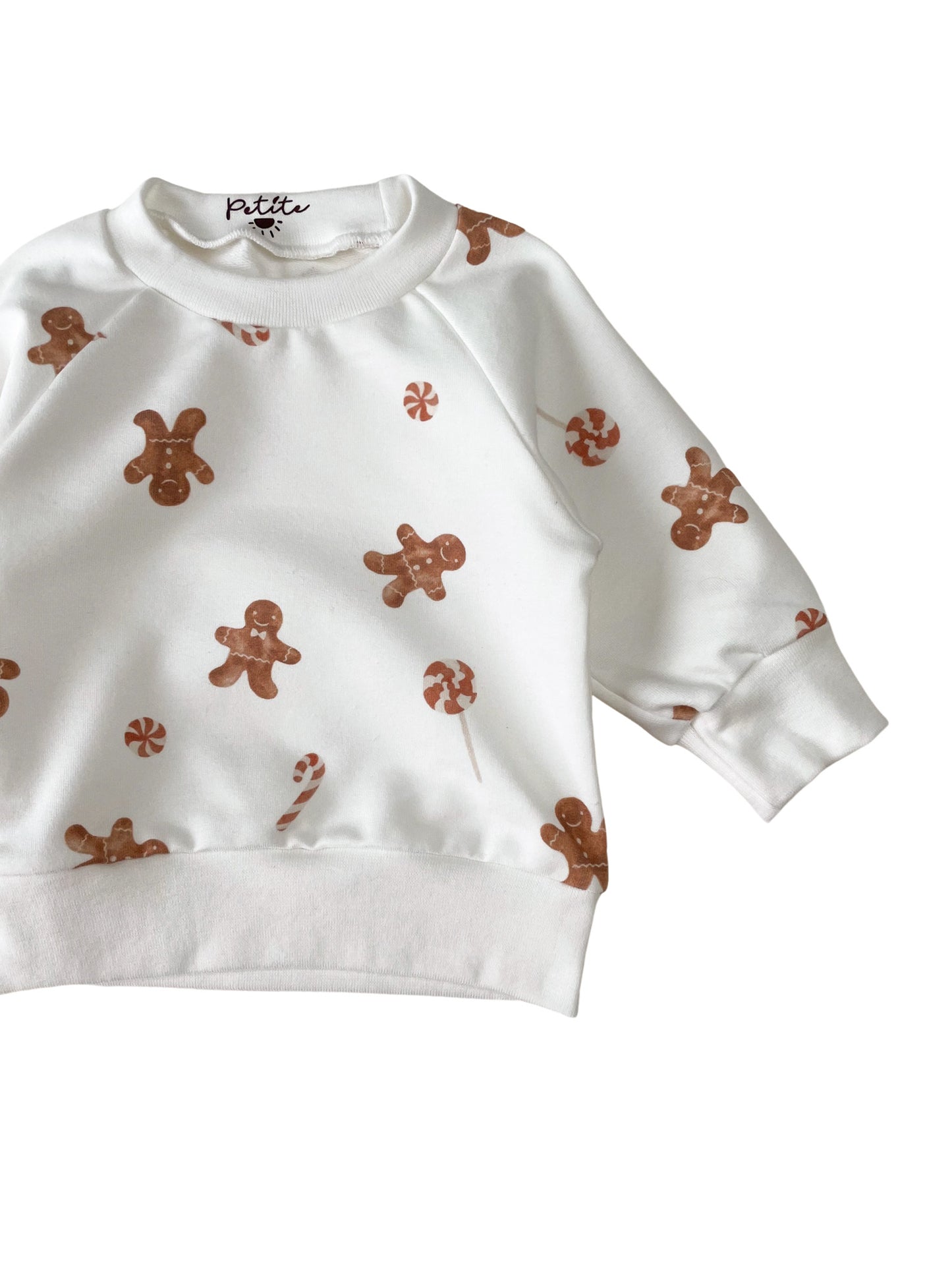 Baby cotton sweater / gingerbread man