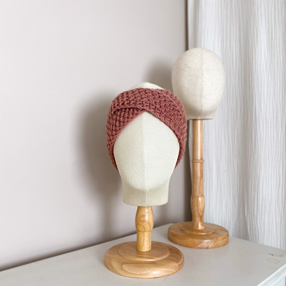 Hand-knitted headband