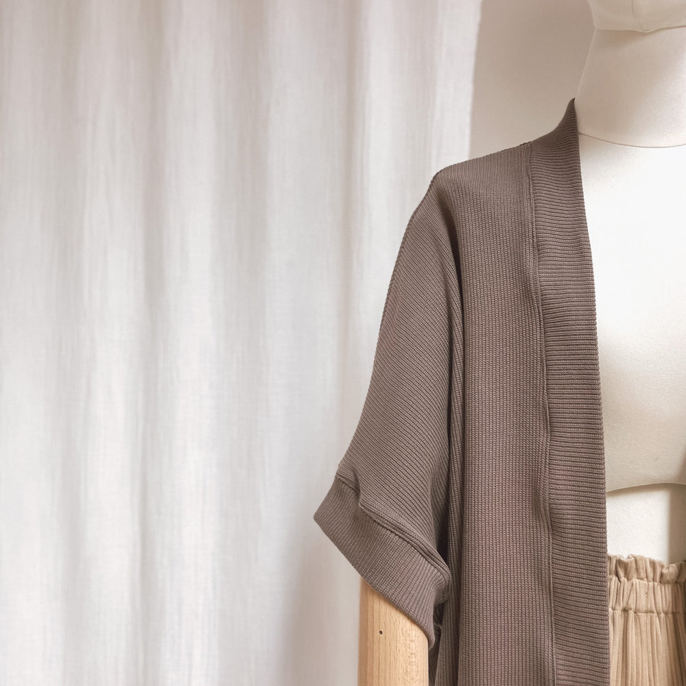 
                      
                        Kimono - cotton knit - chocolate mocha
                      
                    