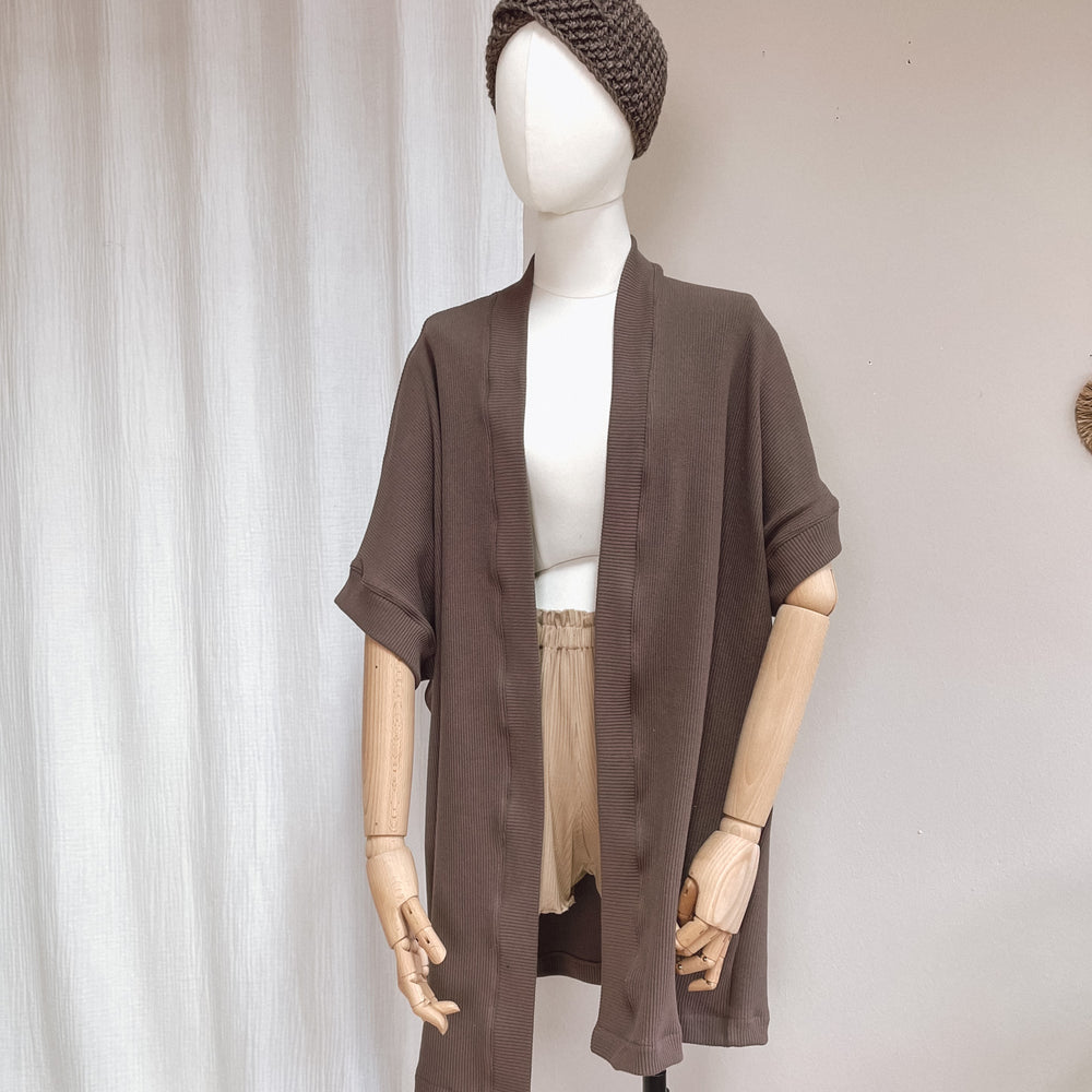 
                      
                        Kimono - cotton knit - chocolate mocha
                      
                    