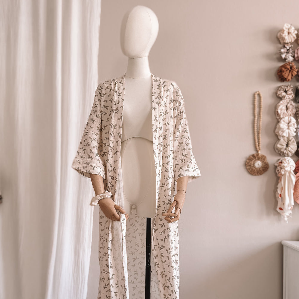 Muslin robe  / just floral