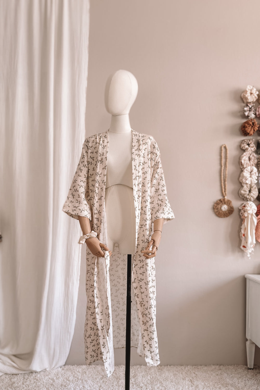 Muslin robe  / just floral