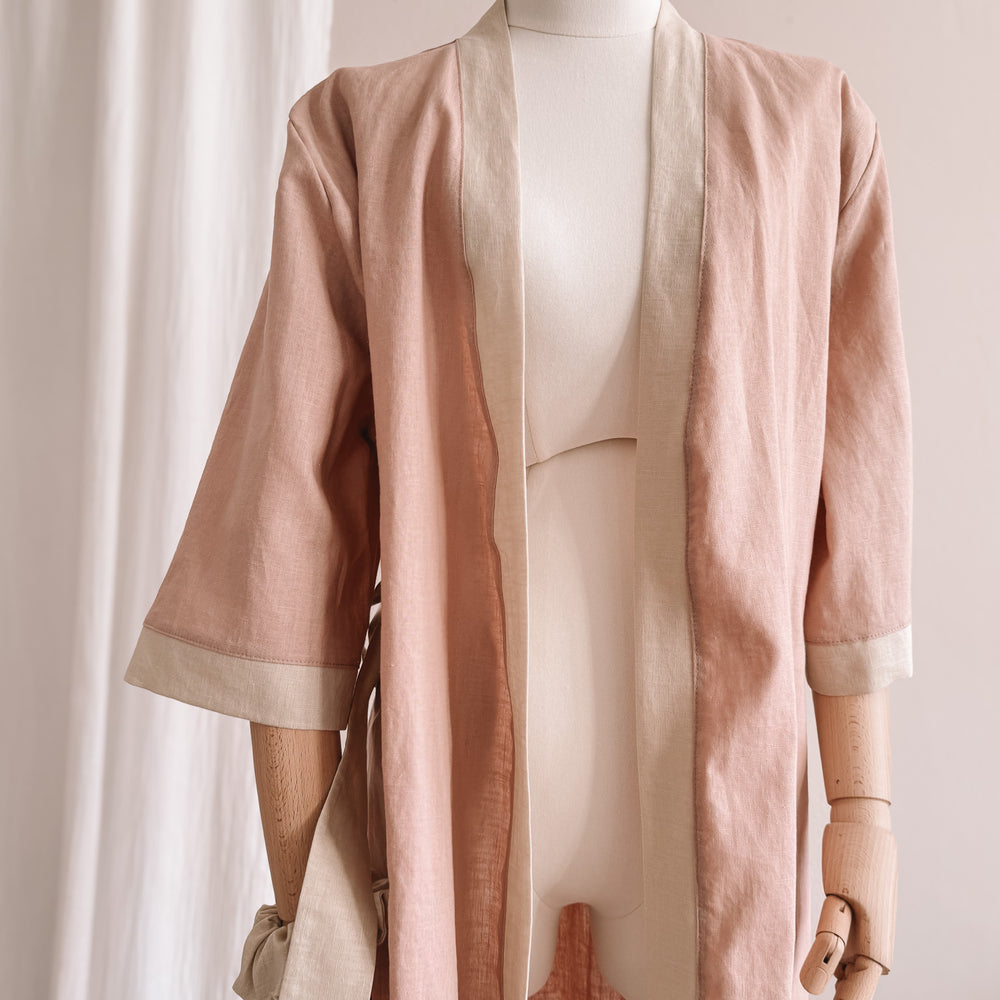 
                      
                        Lanena halja / colorblock - blush
                      
                    