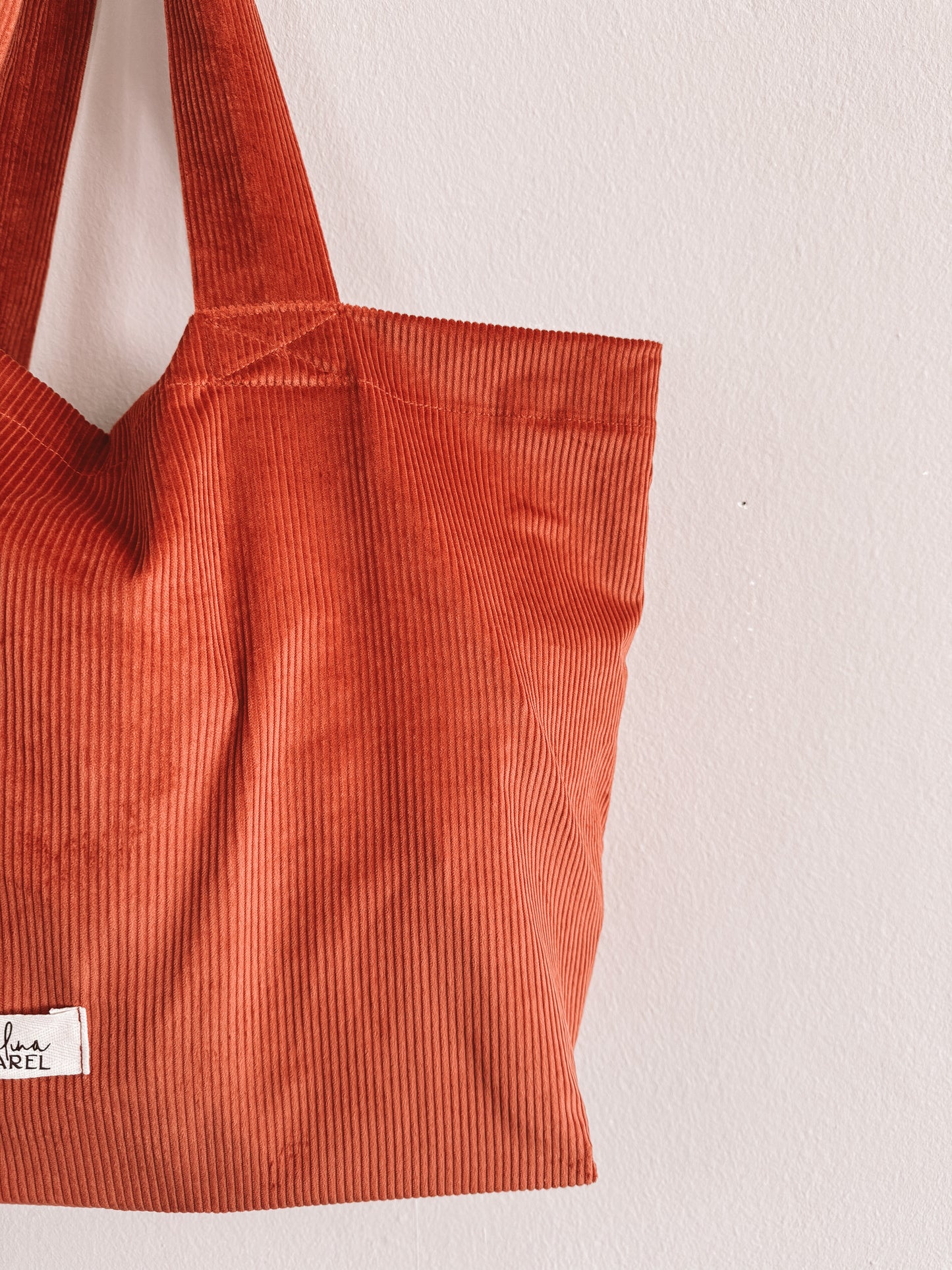 Shopping Bag / corduroy - terracotta