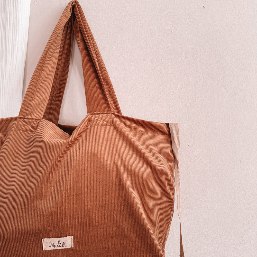 Shopping Bag / corduroy - hazelnut