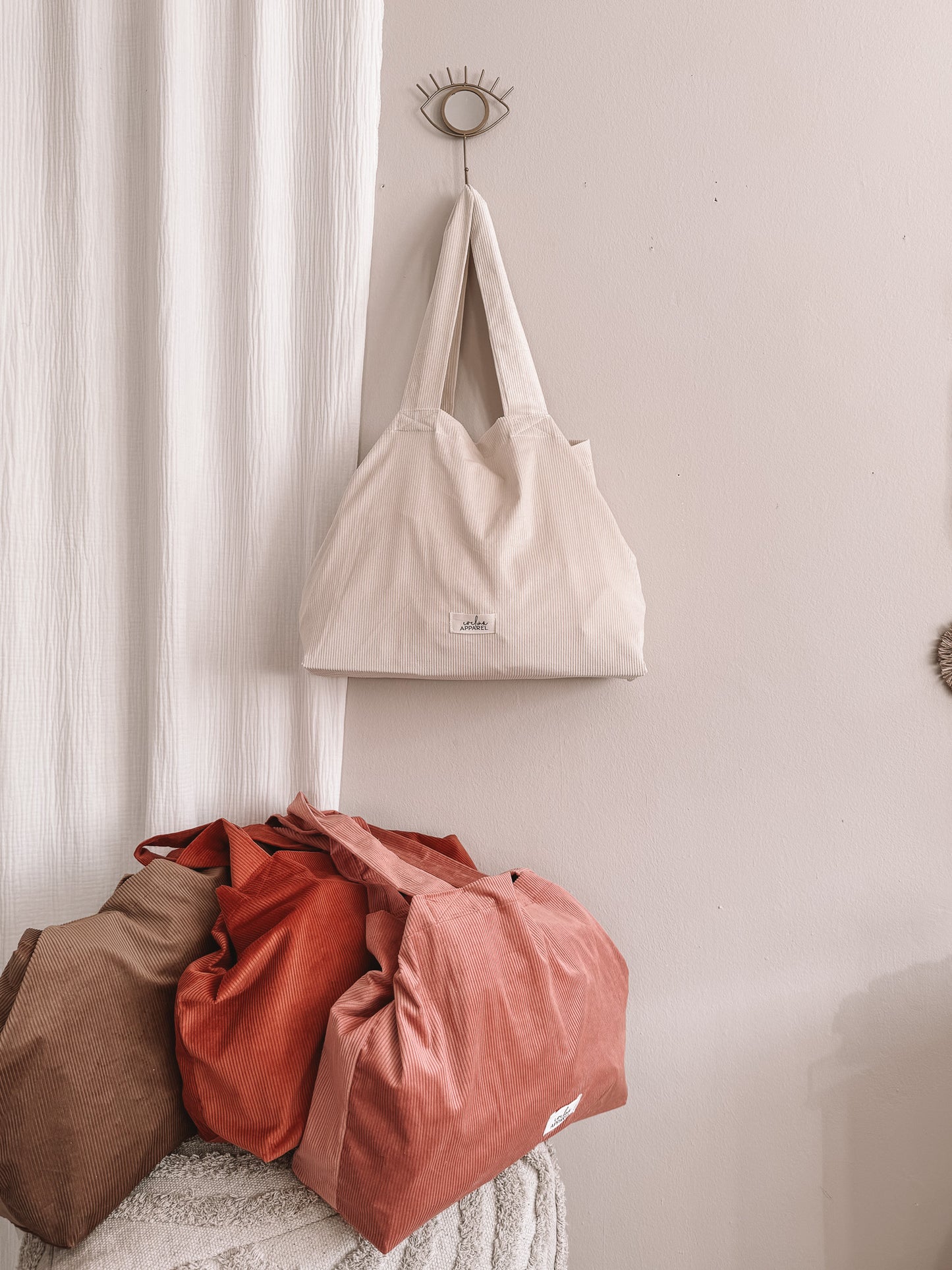 Shopping Bag / corduroy - terracotta