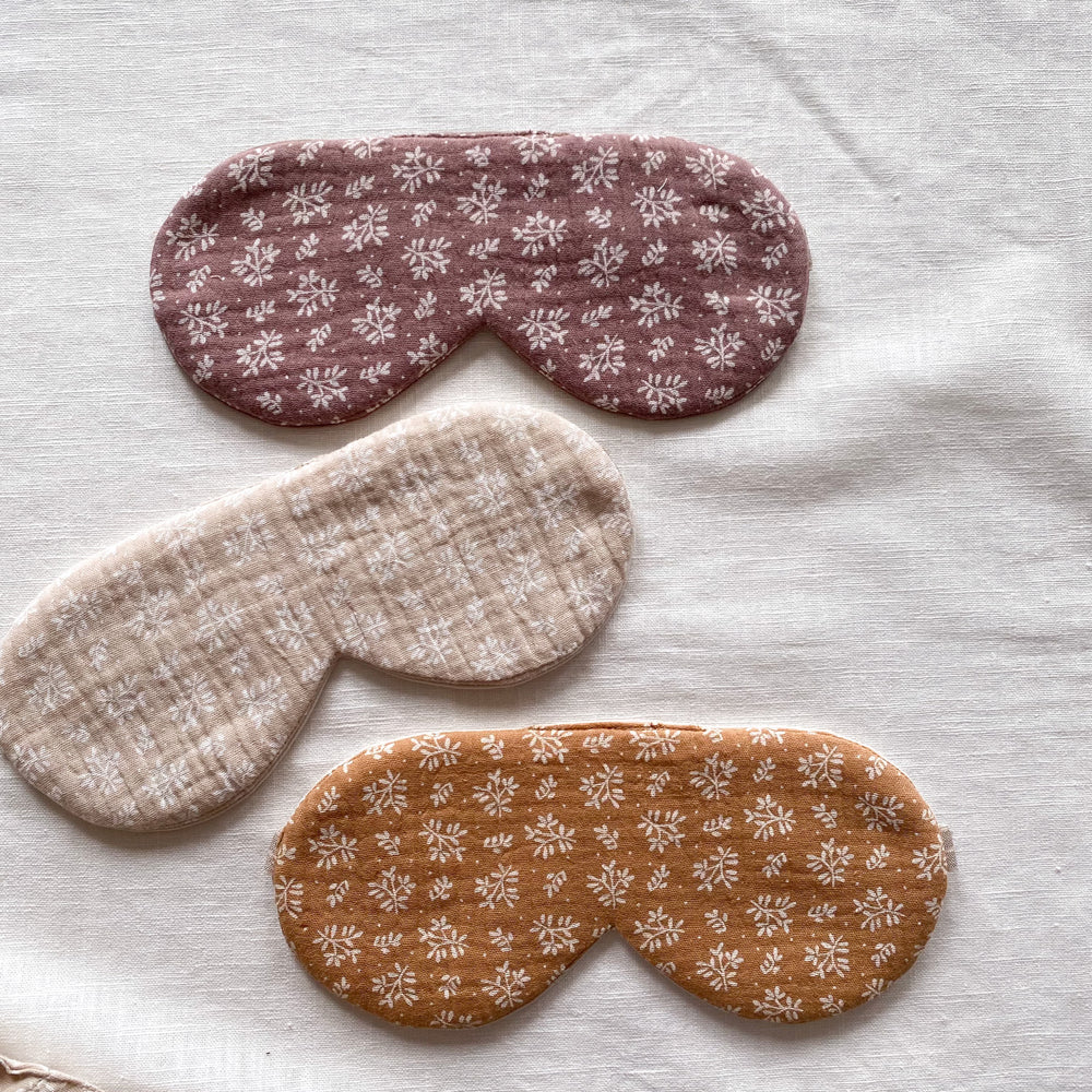 Cotton sleep masks / muslin floral