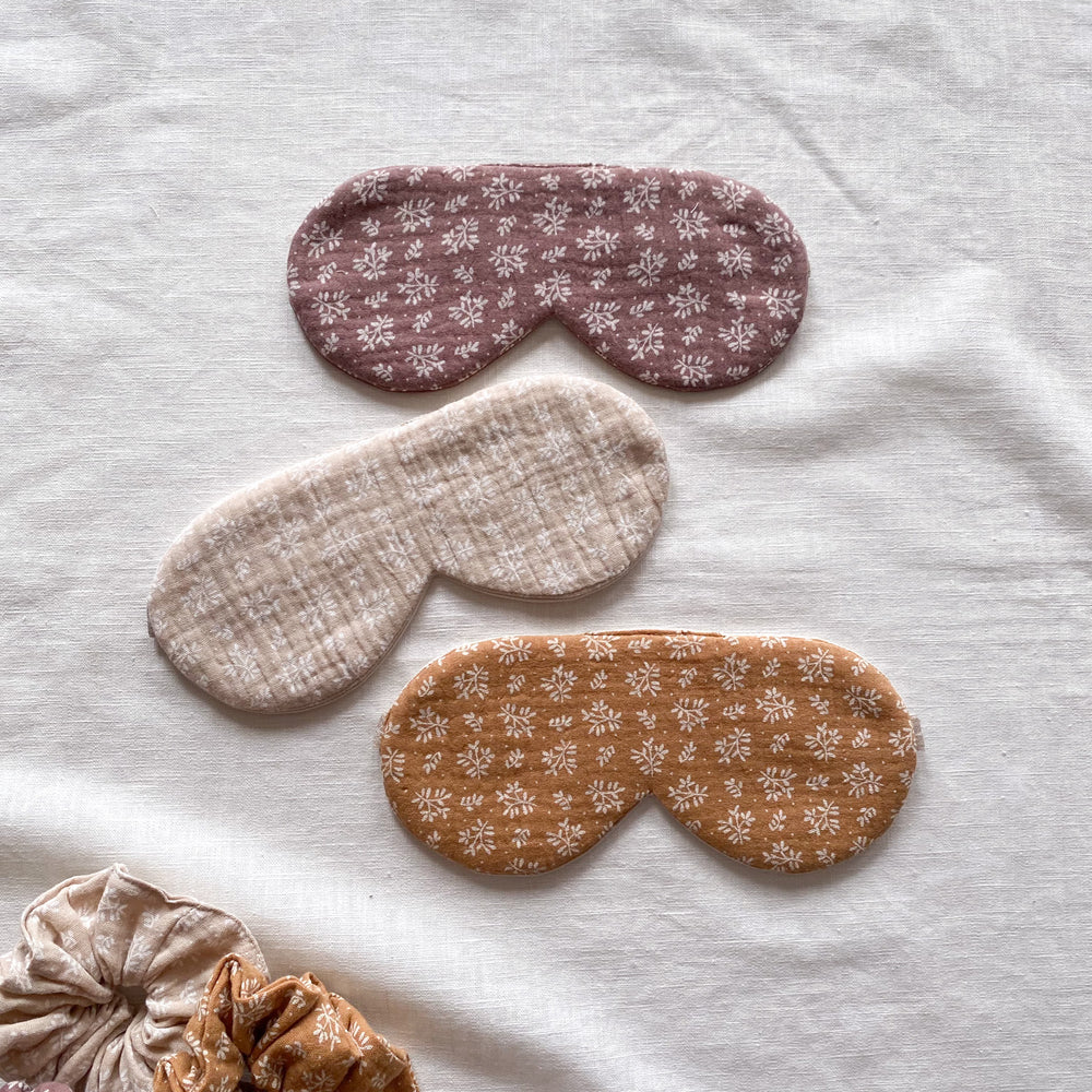 
                      
                        Cotton sleep masks / muslin floral
                      
                    