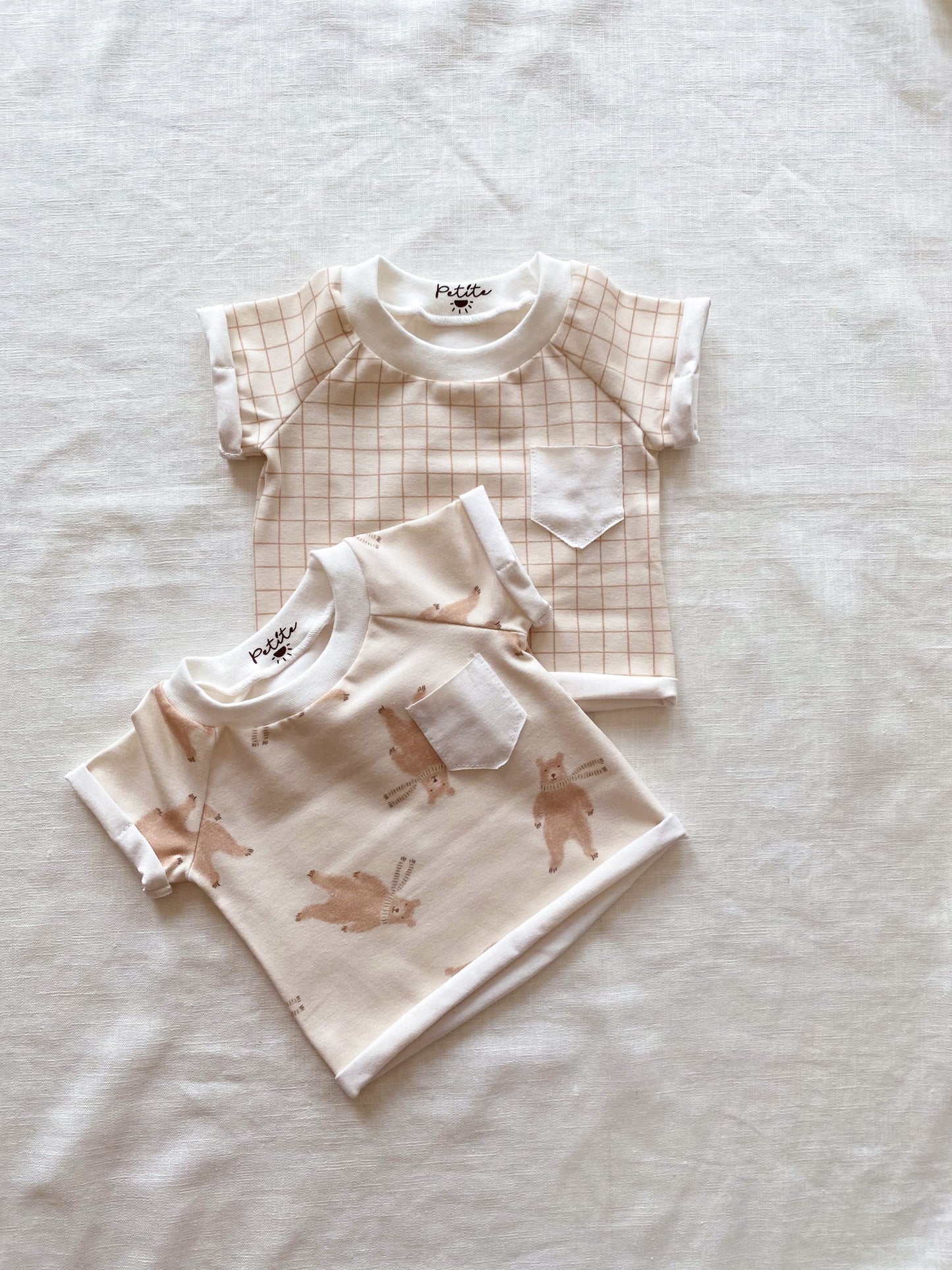 Kids T-shirt / vanilla + caramel