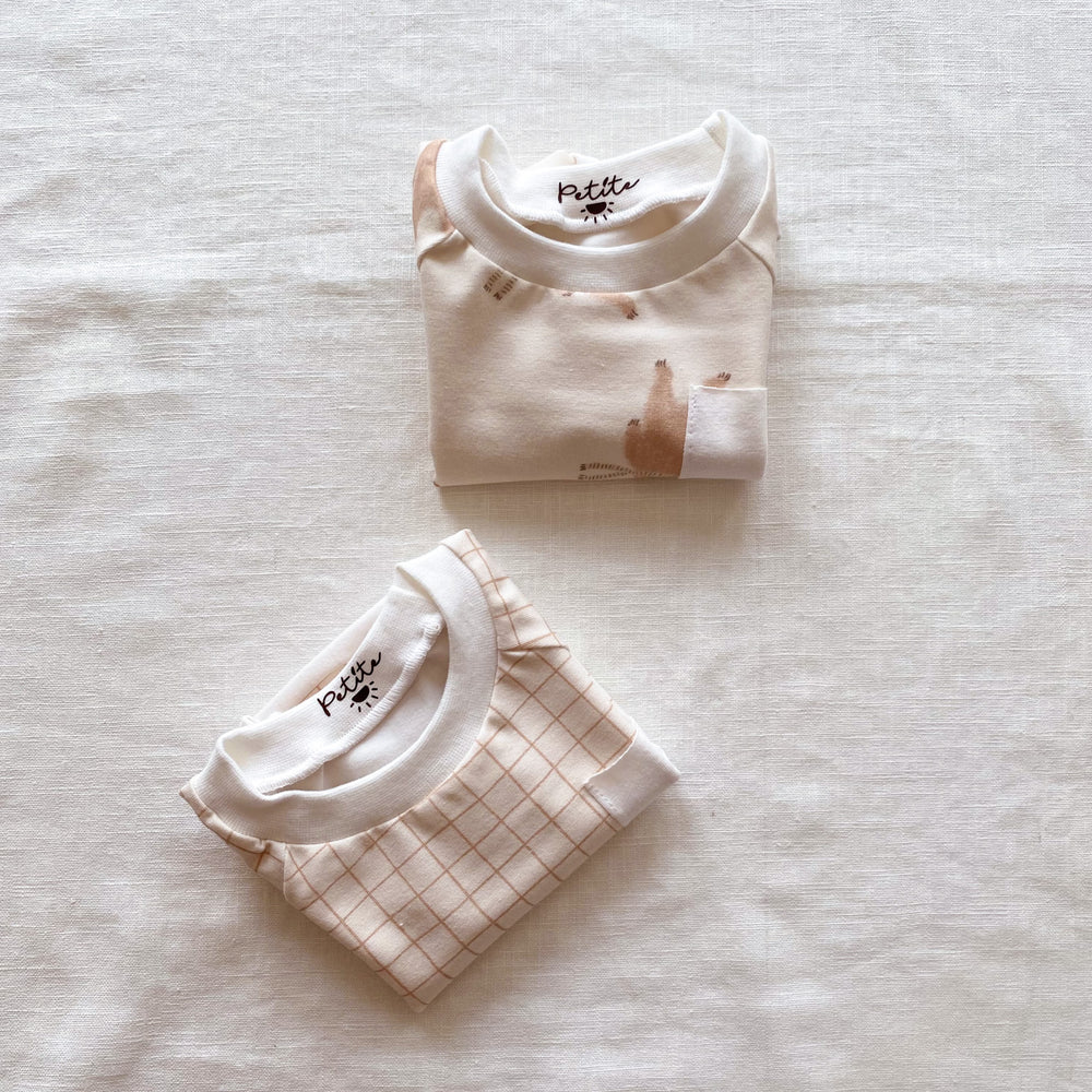 Kids T-shirt / vanilla + caramel