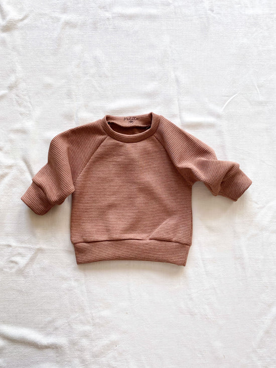 Baby cotton sweater / waffle