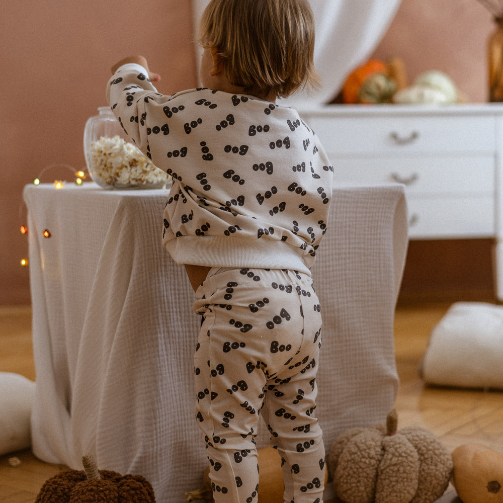 Baby leggings / boo - stone