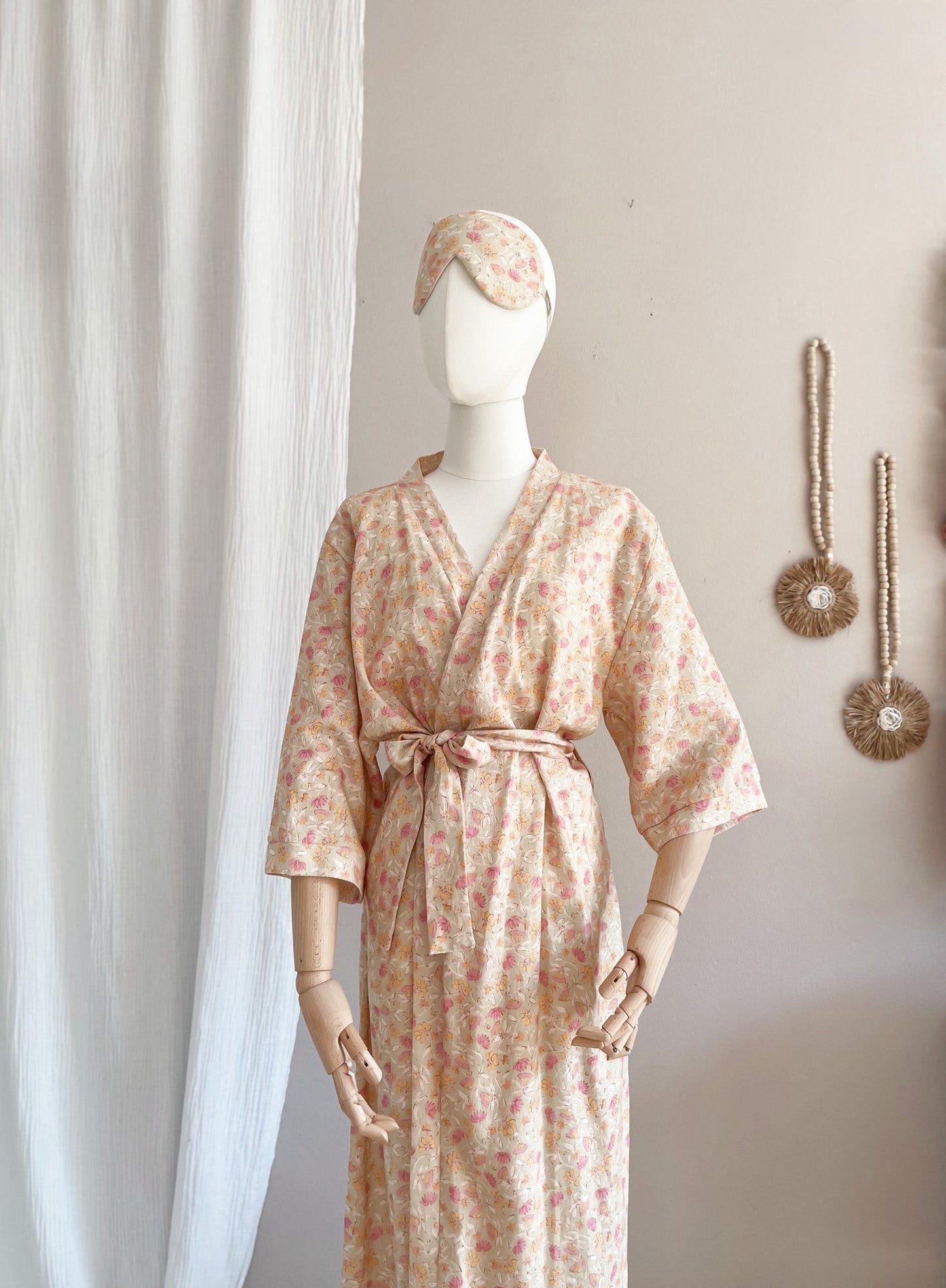 Linen + viscose kimono / pistachio